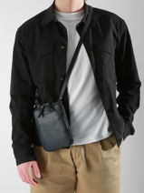 Sac Bandoulire Flandres Cuir Etrier Bleu flandres EFLA728S-vue-porte