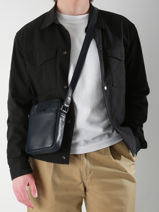 Sac Bandoulire Flandres Cuir Etrier Bleu flandres EFLA729S-vue-porte