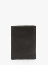 Leather Wallet Oil Etrier Black oil EOIL271