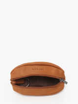 Coin Purse Oil Leather Etrier Brown oil EOIL041-vue-porte