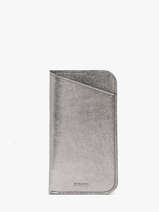 Sunglass Case Etincelle Irise Leather Etrier Silver etincelle irisee EETI5017