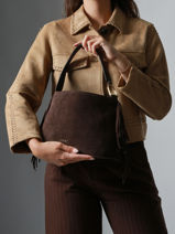 Sac Bandouli�re Country Cuir Etrier Marron country ECOU161M-vue-porte