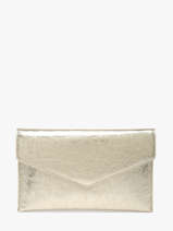 Large Leather Paddock Clutch Bag Etrier Gold paddock EPAD075L