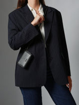 Coin Purse Leather Oxer Etrier Black oxer EOXE096M-vue-porte