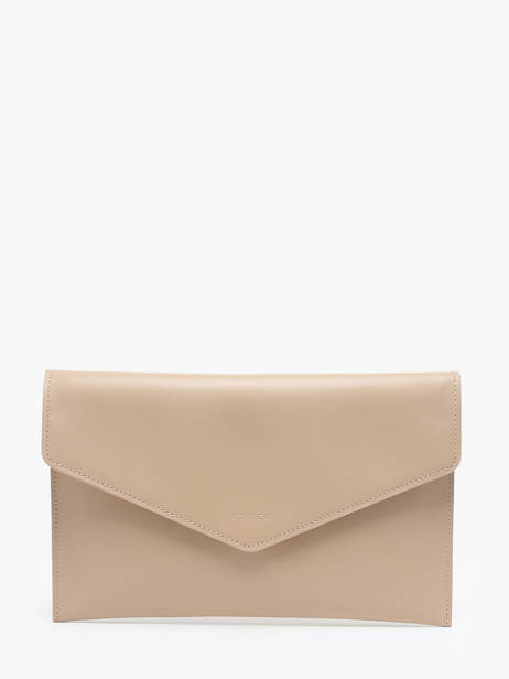 Pochette De Soirée L Paddock Cuir Etrier Beige paddock EPAD075L