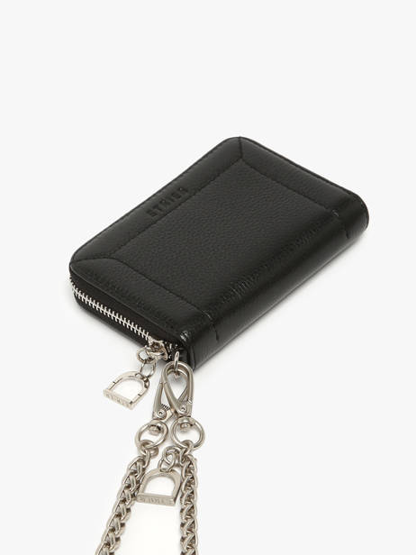Coin Purse Altesse Leather Etrier Black altesse EALT096M other view 2