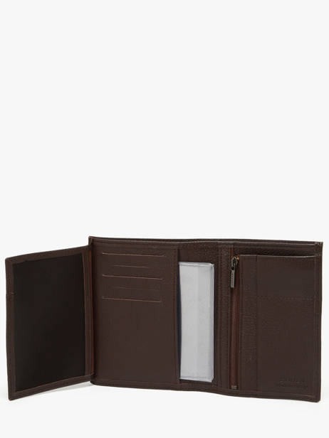 Wallet Leather Madras Etrier Brown madras EMAD271 other view 2